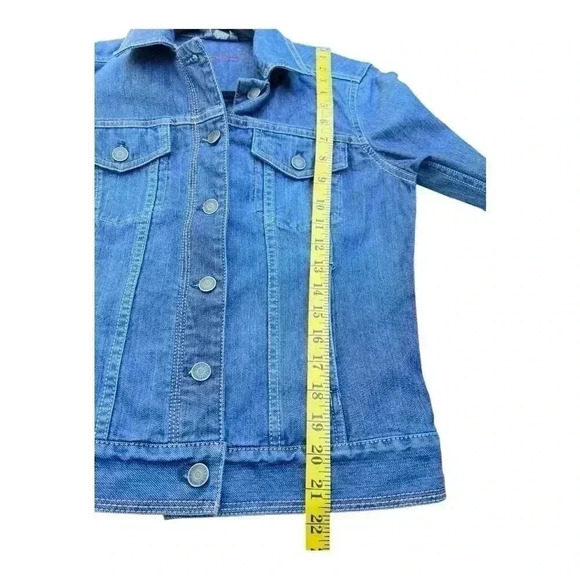 Women’s Eddie Bauer Dark Denim Jean Jacket, Size Small, Preowned Great Condition - Picture 5 of 8